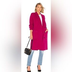 A.L.C. Fuchsia Wool Coat